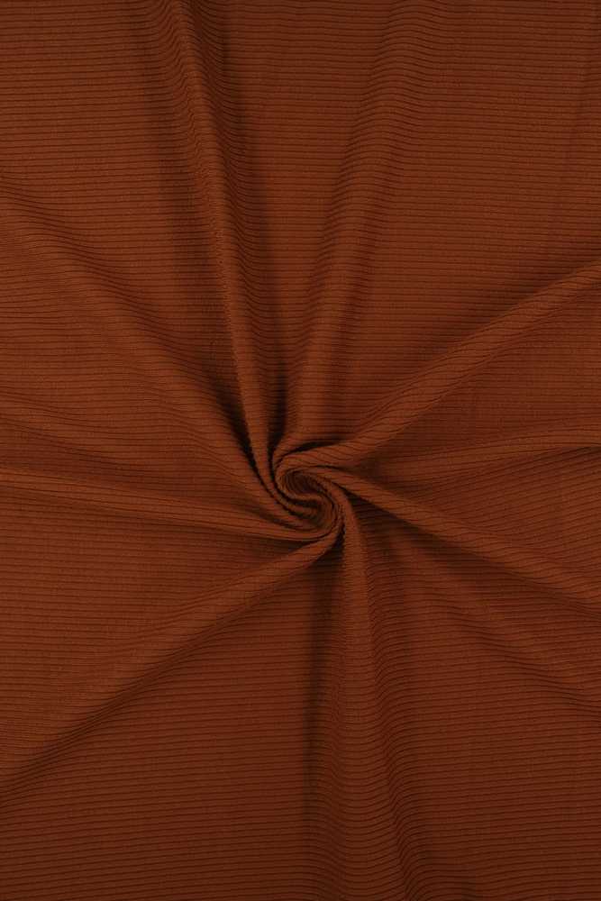 KNT4114 / RUST / 87%POLY 13%SPAN 2x1 YUMMY RIB SOLID