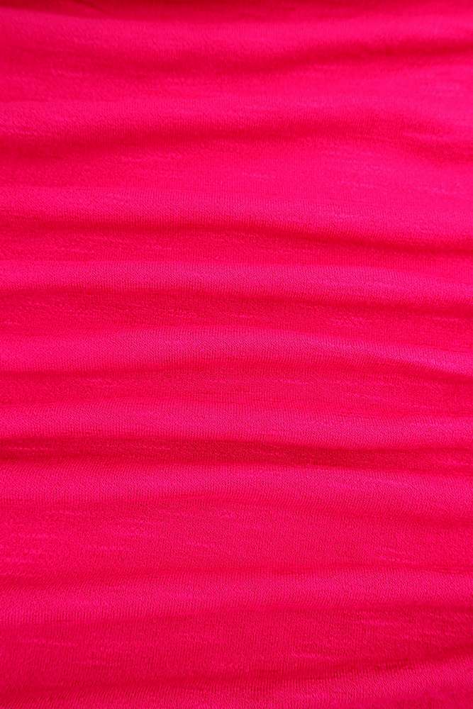 KNT3776 / PINK HOT / 97%RAY 3%SPAN RAYON VISCOSE CREPE SLUB SOLID