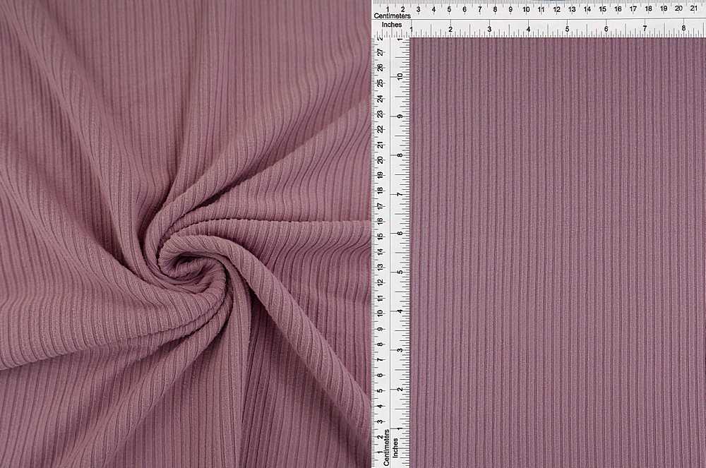 KNT4151 / PLUM VINTAGE / 87%POLY 13%SPAN 4X2 YUMMY RIB SOLID