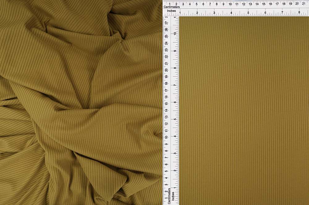 KNT4151 / GREEN GRASS / 96%POLY 4%SPAN 4X2 YUMMY RIB SOLID