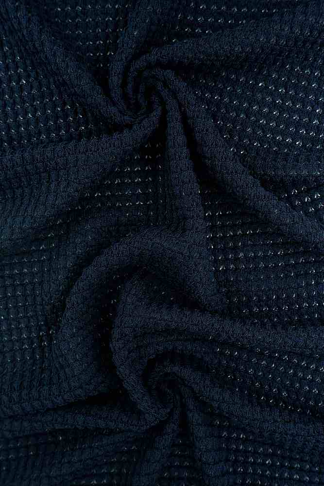 KNT4190 / NAVY / 64%POLY 34%RAY 2%SPAN OVERSIZE WAFFLE SOLID