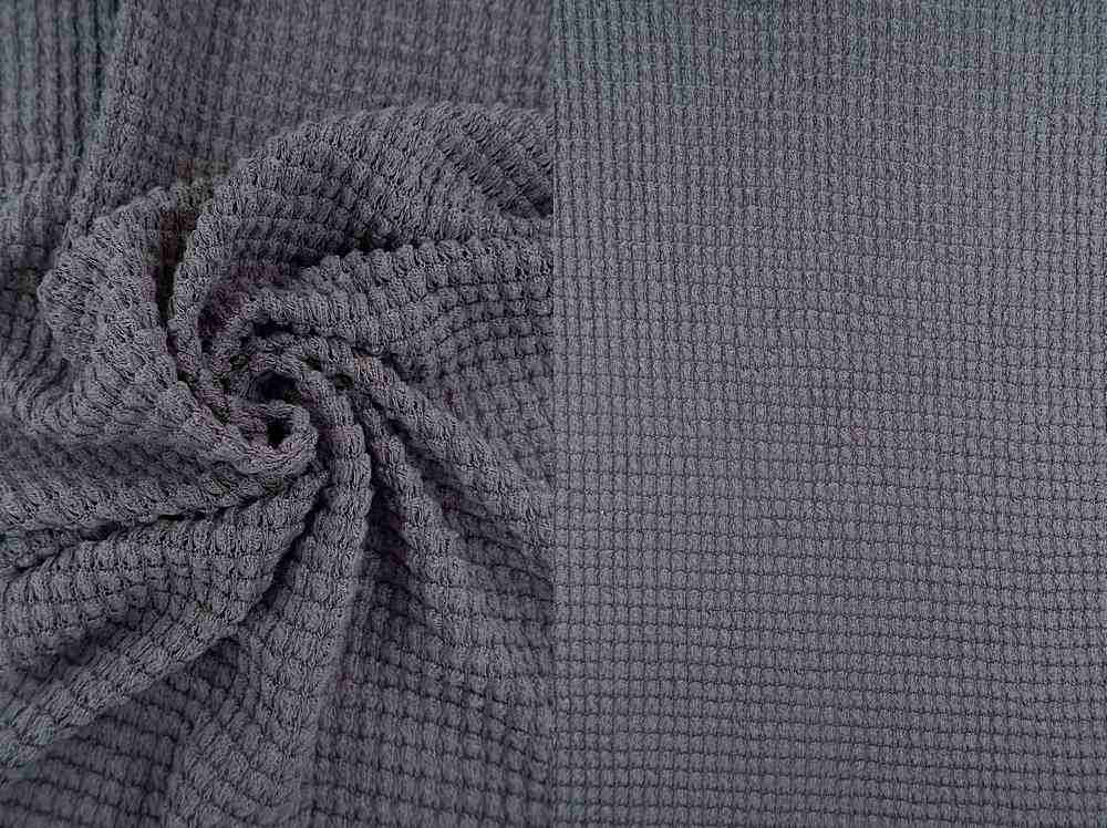 KNT4190 / GREY / 64%POLY 34%RAY 2%SPAN OVERSIZE WAFFLE SOLID