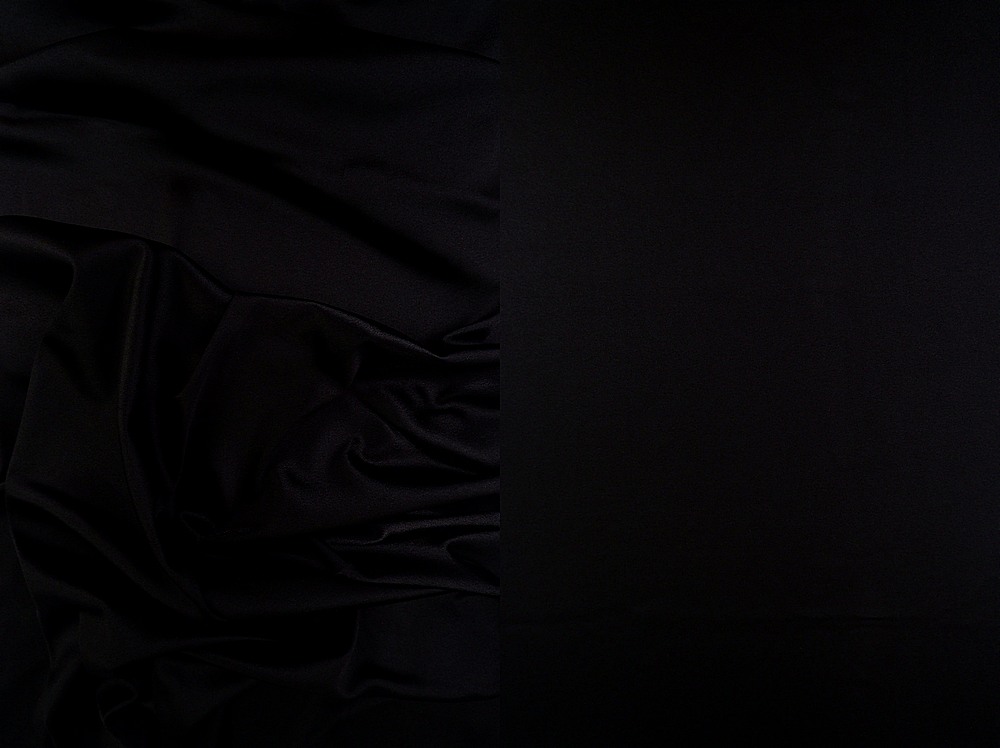 KNT4200 / BLACK / 92%POLY 8%SPAN BRIDAL SATIN STRETCH FABRIC