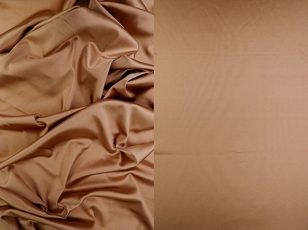 KNT4200 / CHAMPAGNE / 88%POLY 12%SPAN BRIDAL SATIN STRETCH FABRIC.