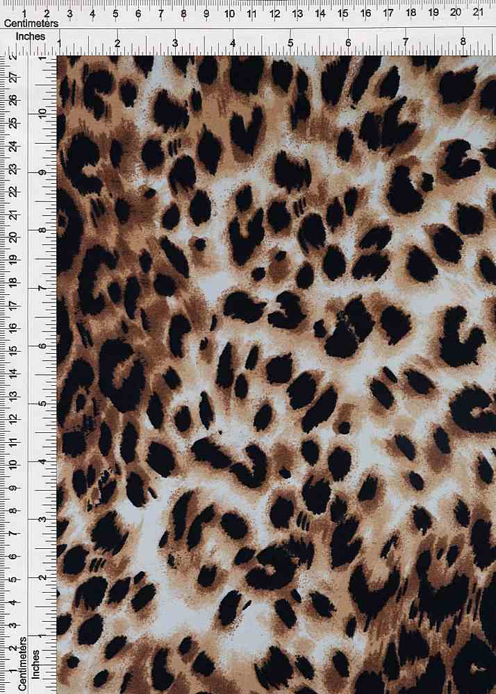 KNT2100-SE91198 / GOLD 2 / 96%POLY 4%SPAN DTY BRUSHED ANIMAL PRINT