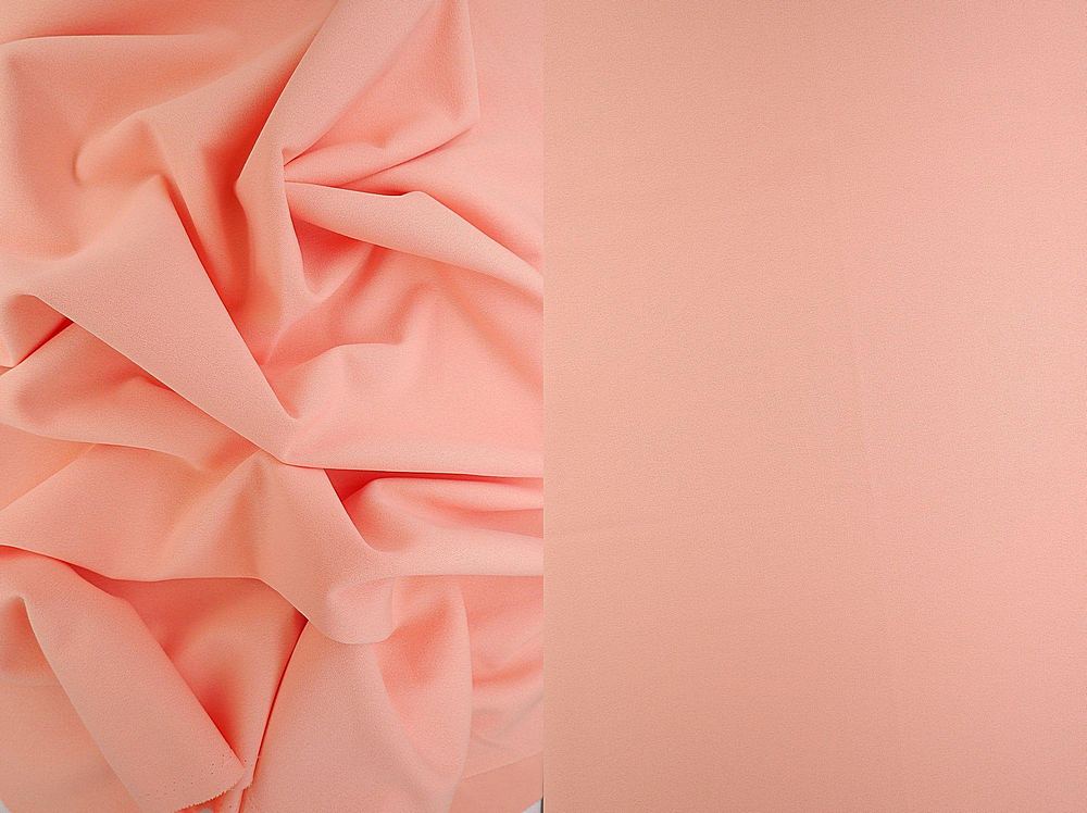 TECH-3311 / PEACH / 94%POLY 6%SPAN TECHNO CREPE SOLID