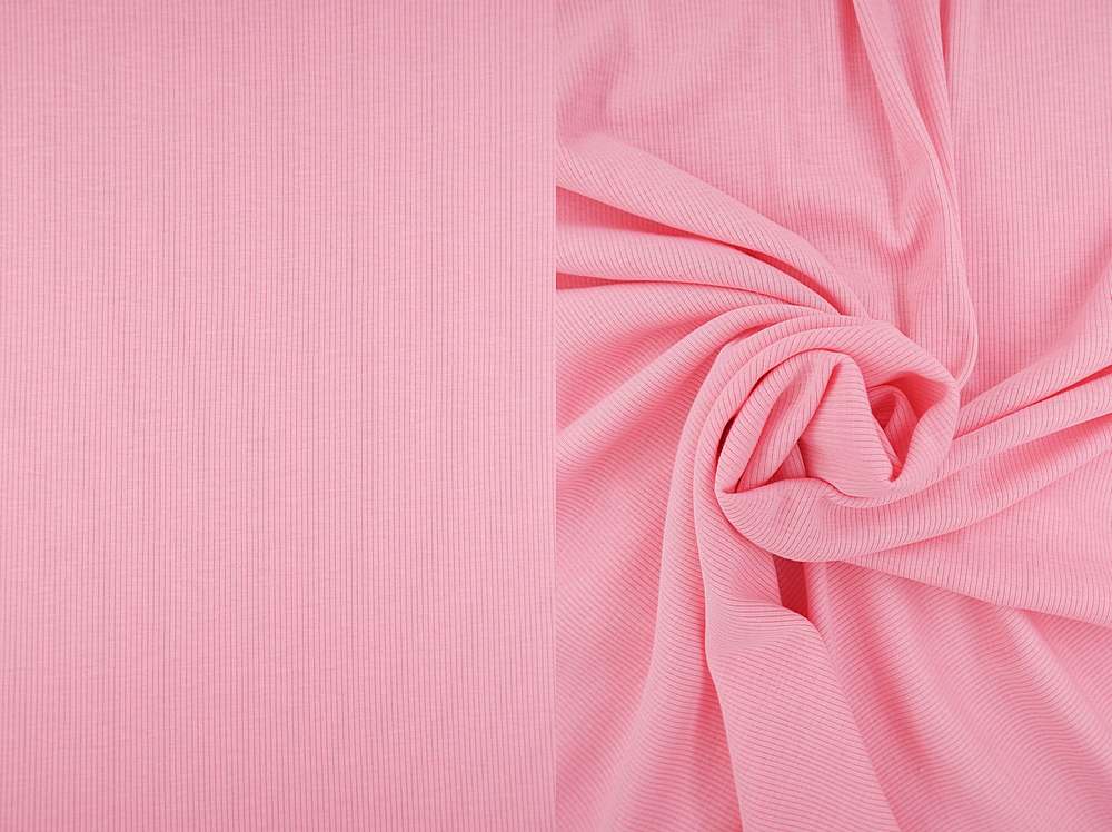 KNT3895 / PINK NEW / 96%POLY 4%SPAN RIB 2X1 SOLID