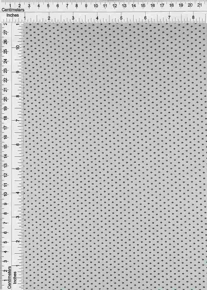 MESH-SE80852 / WHITE/BLACK / 92%POLY 8%SPAN MESH POLKA DOT PRINT
