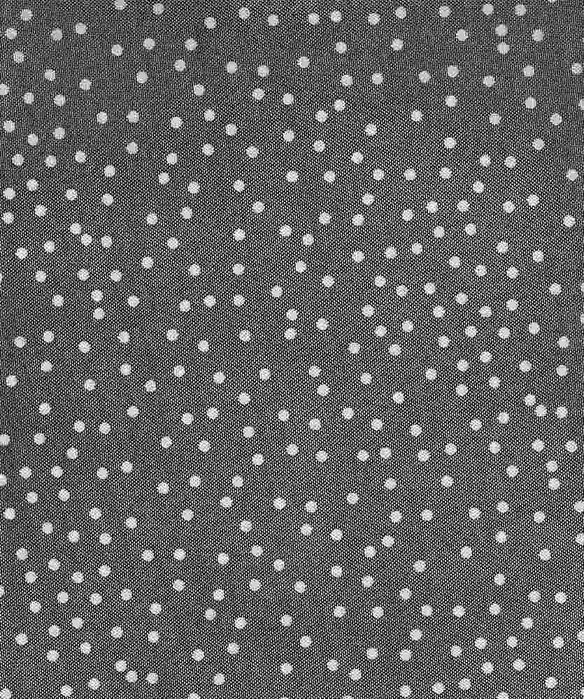 MESH-DU1952 / BLACK / 90%POLY 10%SPAN MESH DOT PRINT