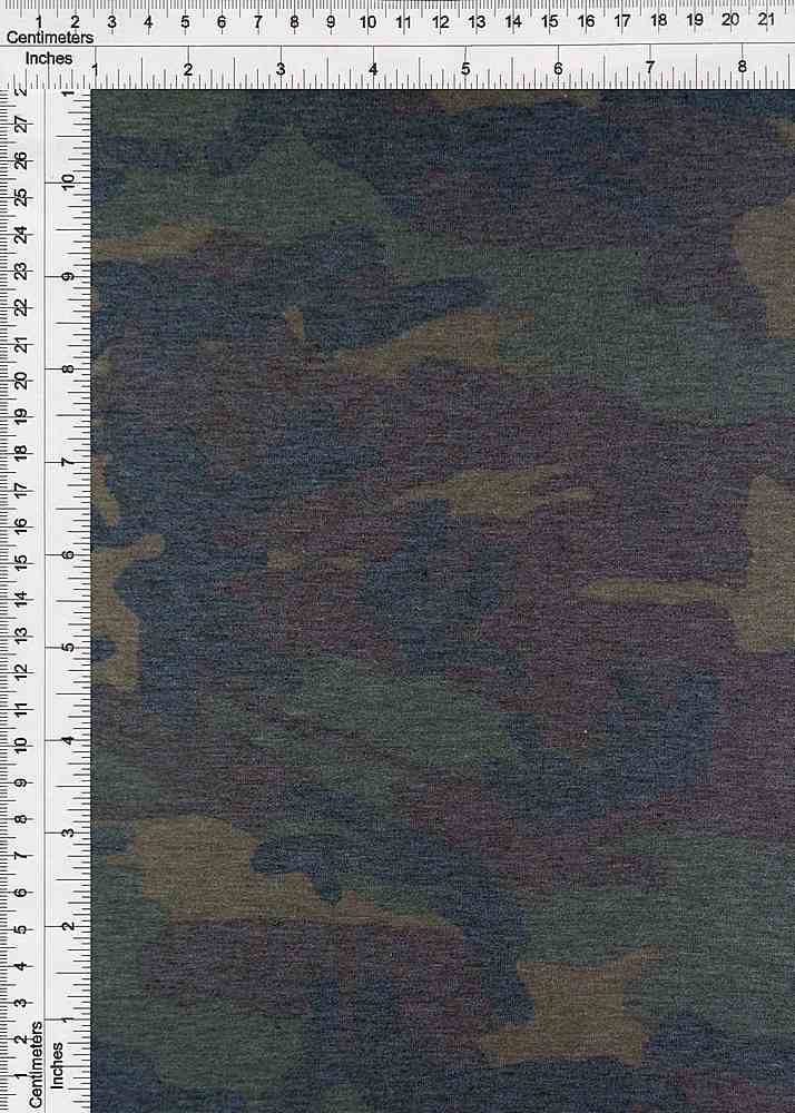 KNT1304-SE71178 / BROWN NEW / 62%POLY 33%RAY 5%SPAN DISPERSE CAMOUFLAGE PRINT