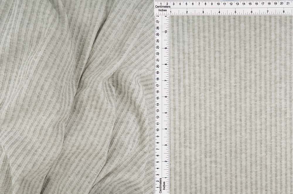 KNT4207 / HT.GREY / 82%POLY 14%RAY 4%SPAN DOUBLE KNIT JACQ W/SLUB