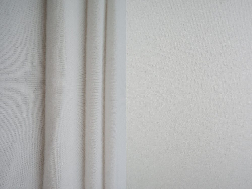 KNT4205 / OFF WHITE / 68%POLY 29.5RAY 2.5%SPAN CASHMERE SWEATER