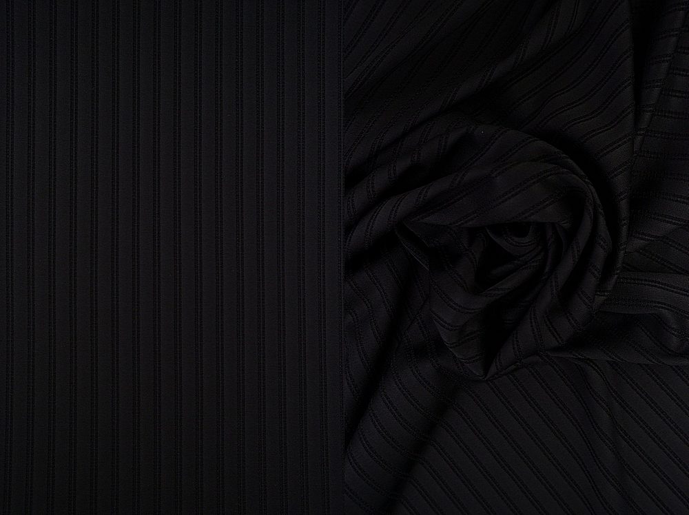 KNT4208 / BLACK / 96%POLY 4%SPAN MINI JACQUARD