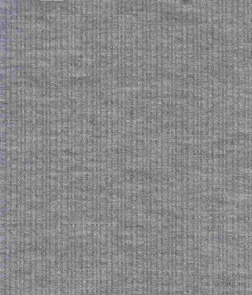 KNT3359 / HT.GREY A / 86%POLY 9%RAY 5%SPAN POINTELLE RIB SOLID