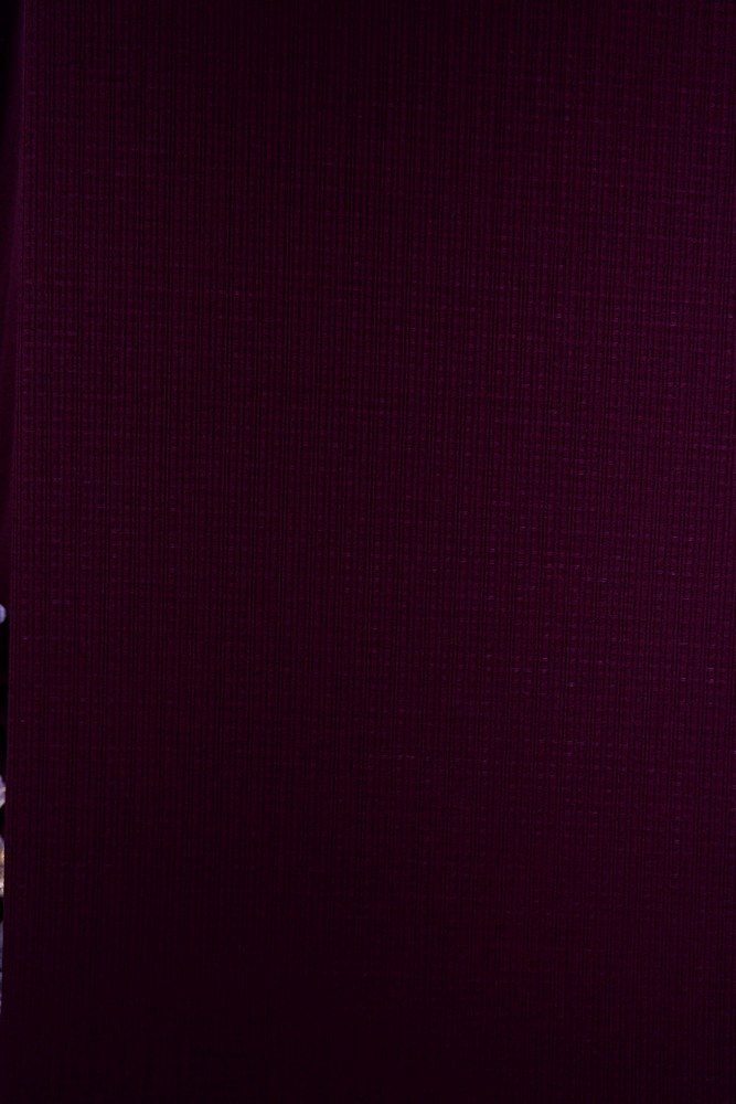 KNT3359 / MULBERRY A / 86%POLY 9%RAY 5%SPAN POINTELLE RIB SOLID
