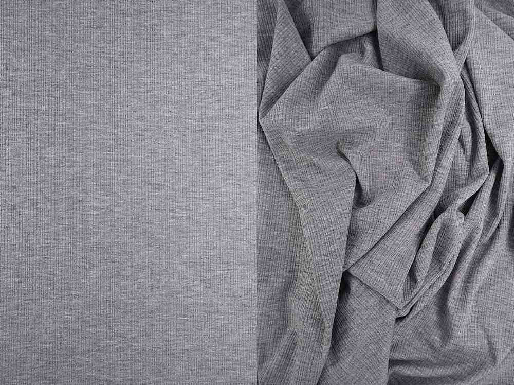 KNT3359-2TONE / GREY LT / 67%POLY 28%RAY 5%SPAN POINTELLE TWO TONE RIB