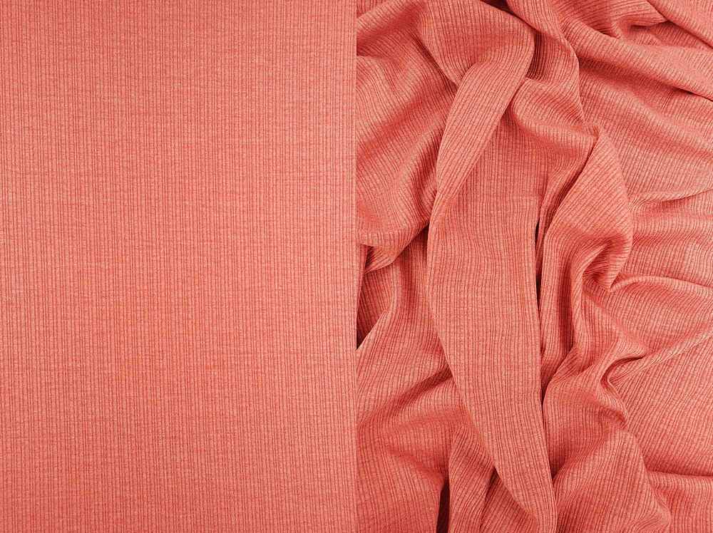KNT3359-2TONE / RUST / 67%POLY 28%RAY 5%SPAN POINTELLE TWO TONE RIB
