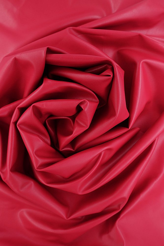 PU4218 / RED / 50%POLYURETHANE 50%POLY PU PLEATHER