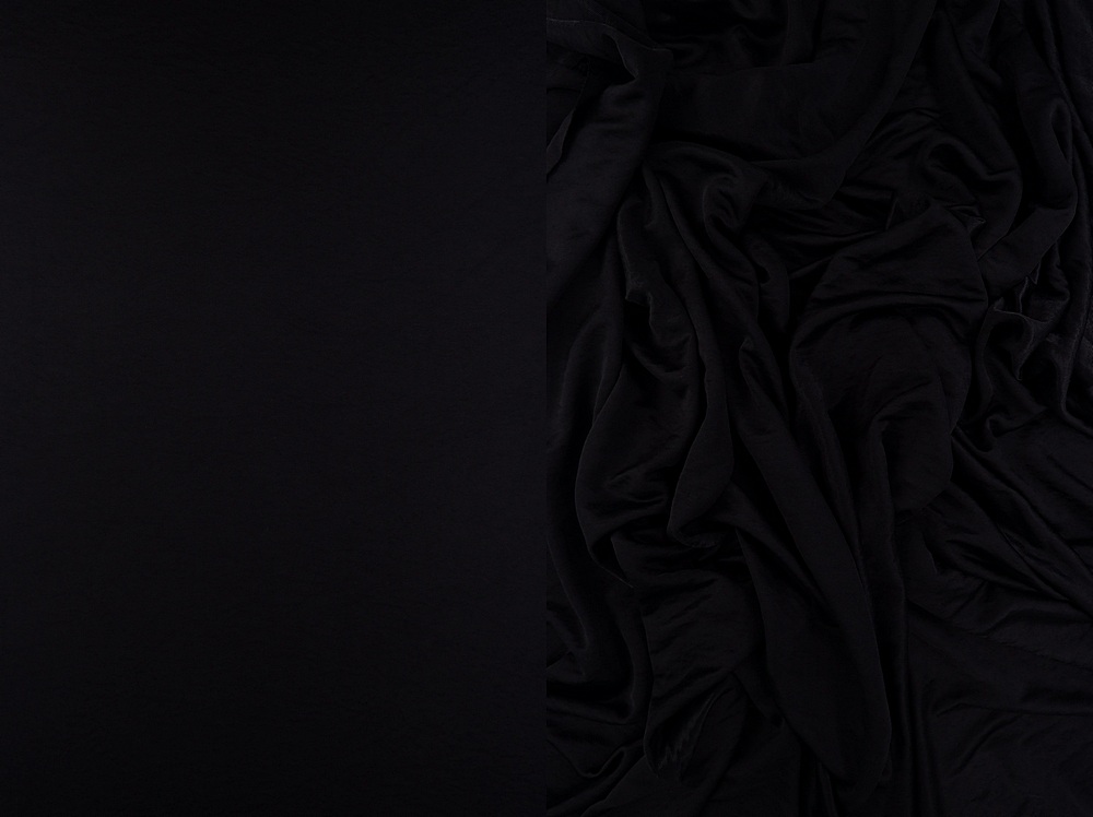 KNT4219 / BLACK / 100%POLY ICE MATTE KNIT SATIN