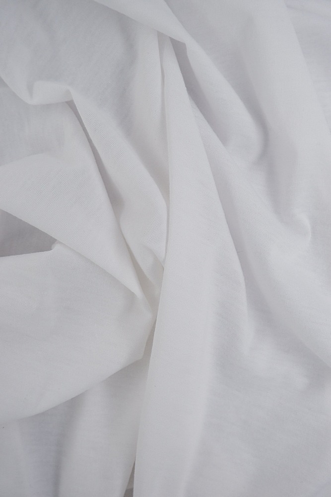 KNT3801 / WHITE / 69%RAYON 27%POLY 4%SPAN BABY FRENCH TERRY SOLID