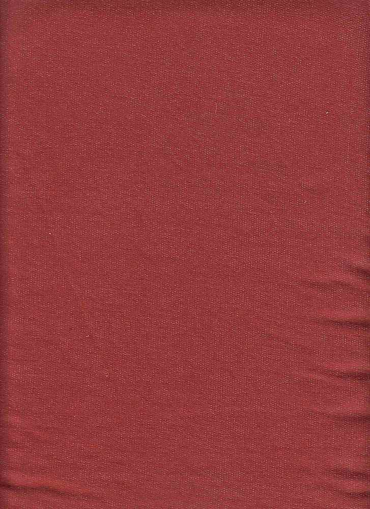 KNT3801 / RUST / 69%RAYON 27%POLY 4%SPAN BABY FRENCH TERRY SOLID
