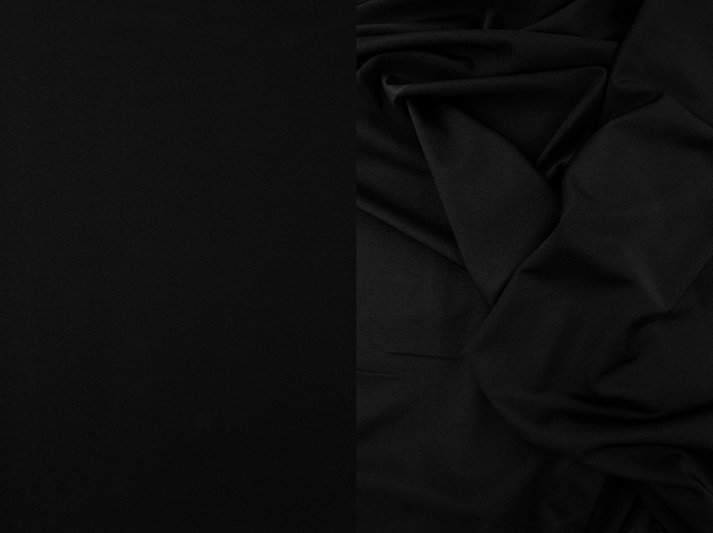 KNT4230 / BLACK / 82%POLY 18%SPAN SHINNY YOGA/TRICOT JERSEY