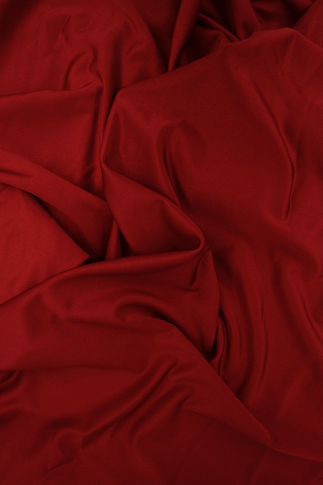 KNT4230 / RED / 82%POLY 18%SPAN SHINNY YOGA/TRICOT JERSEY
