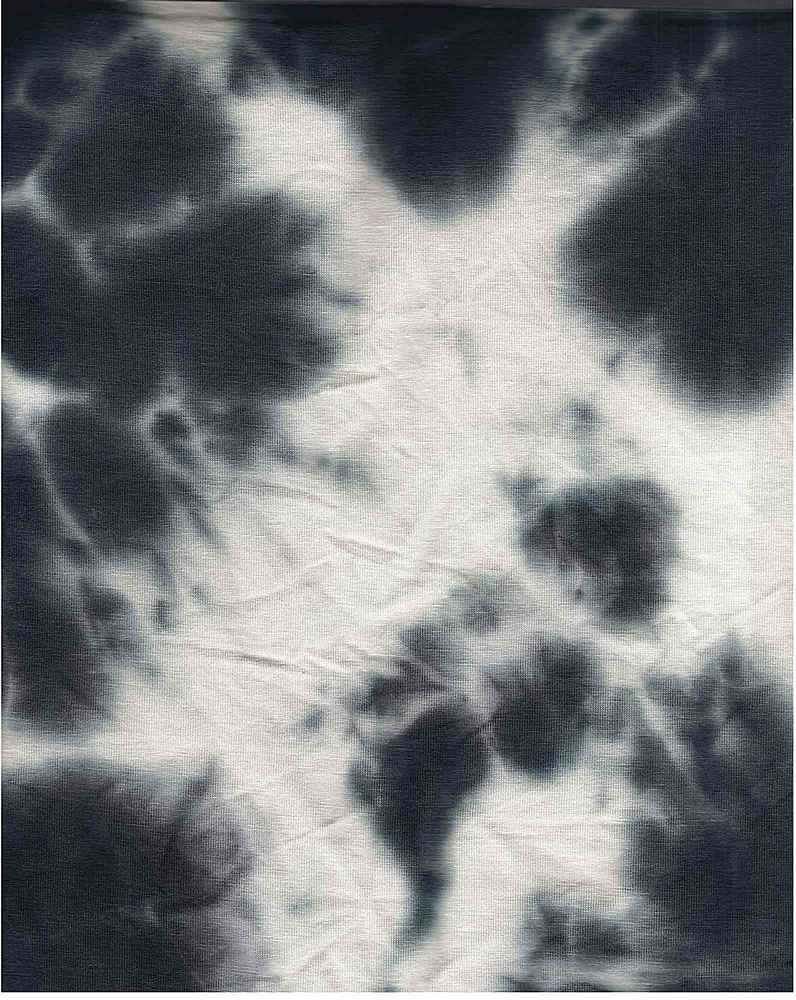 KNT4232 / BLACK / 96%RAYON 4%SPAN R/SP REAL TIE DYE