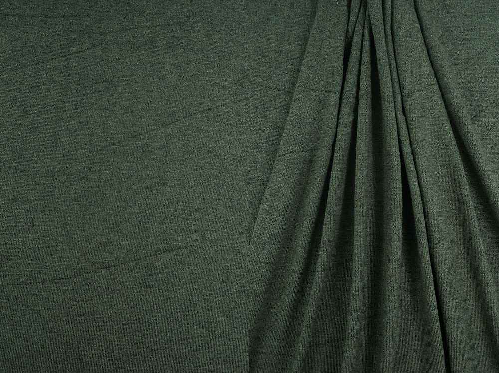 KNT3864 / OLIVE SLD / 50%RAY 28%POLY 22%NYLON TWO-TONE SWEATER KNIT SOLID
