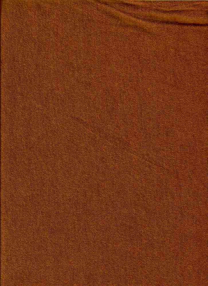 KNT3864 / RUST SLD / 50%RAY 28%POLY 22%NYLON TWO-TONE SWEATER KNIT SOLID