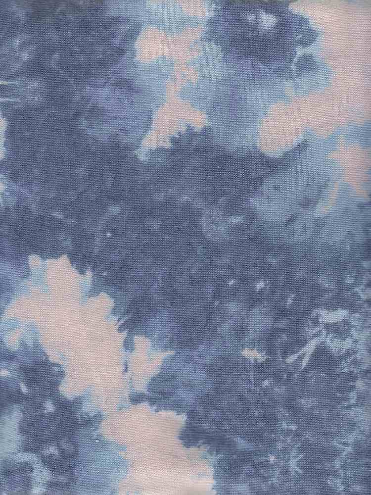 KNT4038-Q90944 / DENIM / 96%POLY 4%SPAN SUPER SOFT HACCI TIE DYE PRINT