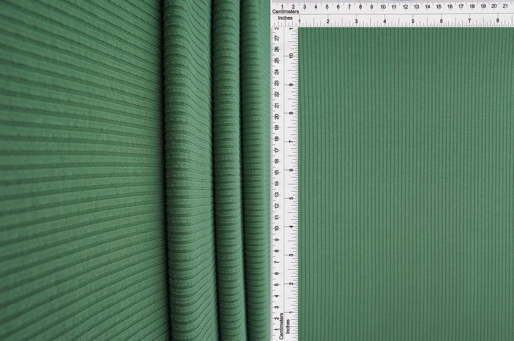 KNT4151 / SEA SPRAY / 87%POLY 13%SPAN 4X2 YUMMY RIB SOLID
