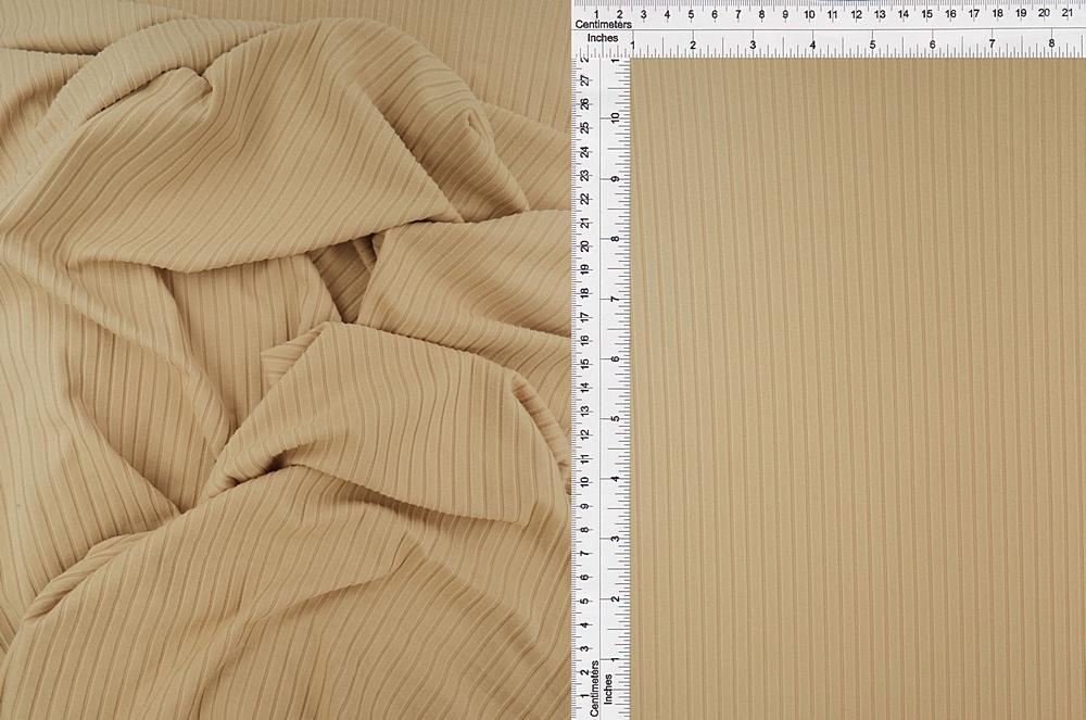 KNT4135 / KHAKI / 87%POLY 13%SPAN 8X3 YUMMY RIB SOLID