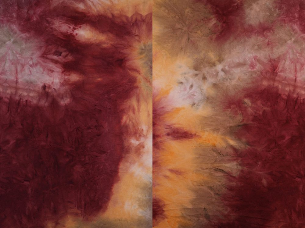 KNT4346 / RED / 96%POLY 4%SPAN DTY BRUSH TIE DYE