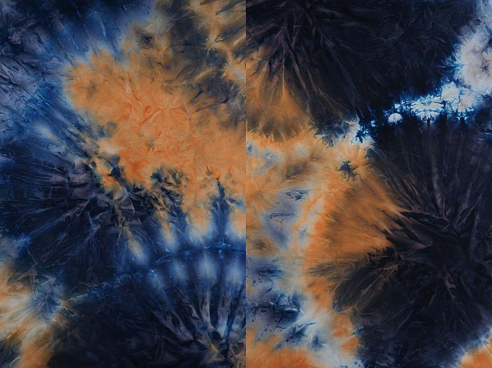 KNT4346 / CARAMEL / 96%POLY 4%SPAN DTY BRUSH TIE DYE