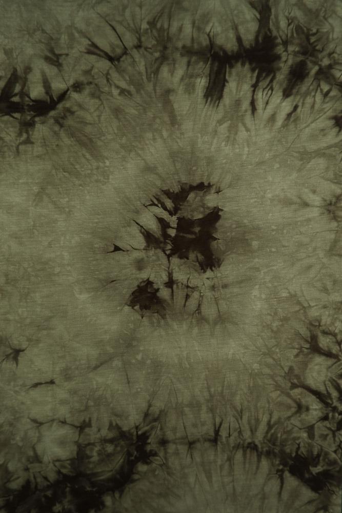 KNT4348 / OLIVE / 97%RAYON 3%SPAN JERSEY REAL TIE DYE