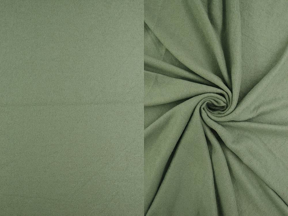 KNT4349 / SAGE / 76%RAYON 21%POLY 3%SPAN COZY FLEECE