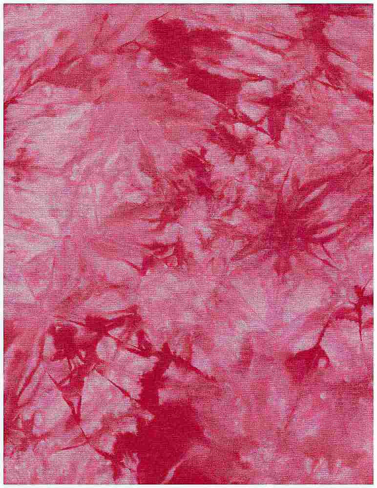 KNT4350 / RED / 96%RAYON 4%SPAN JERSEY TIE DYE