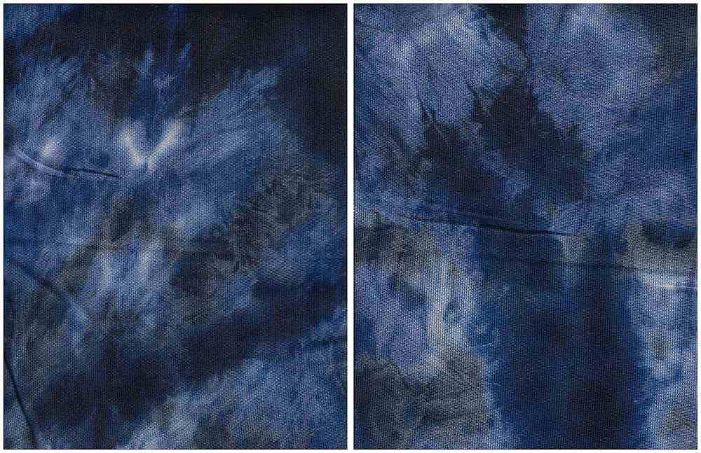 KNT4354 / NAVY/BLACK / 96%POLY 4%SPAN BRUSH TIE DYE SWEATER