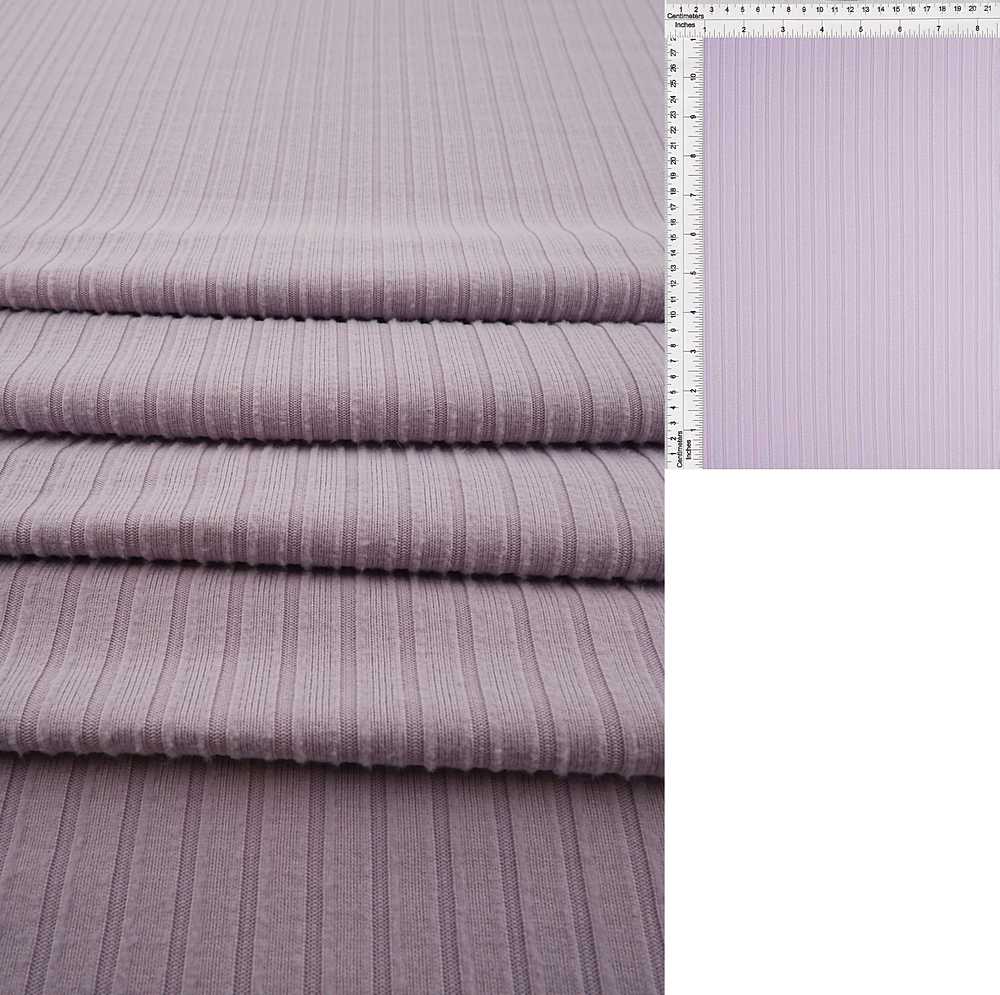 KNT4135 / LAVENDER VINTAGE / 87%POLY 13%SPAN 8X3 YUMMY RIB SOLID