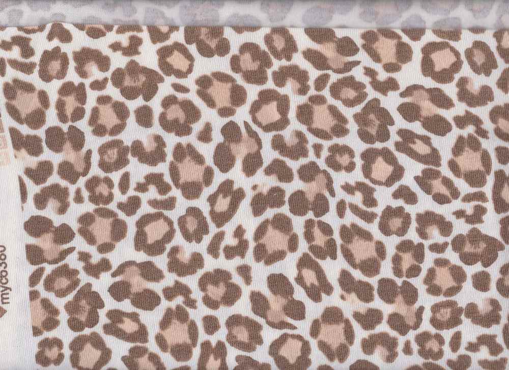 KNT4163-SE30671 / TAUPE / 69%POLY 28%RAYON 3%SPAN ALPACA SWTR ANIMAL PRINT