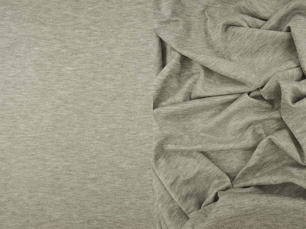 KNT3801 / HT.GREY B / 69%RAYON 27%POLY 4%SPAN BABY FRENCH TERRY SOLID