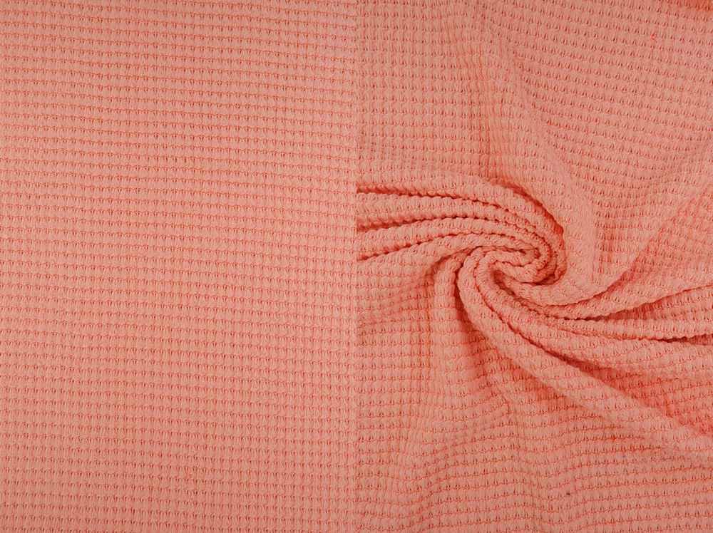 KNT4190 / BLUSH / 64%POLY 34%RAY 2%SPAN OVERSIZE WAFFLE SOLID