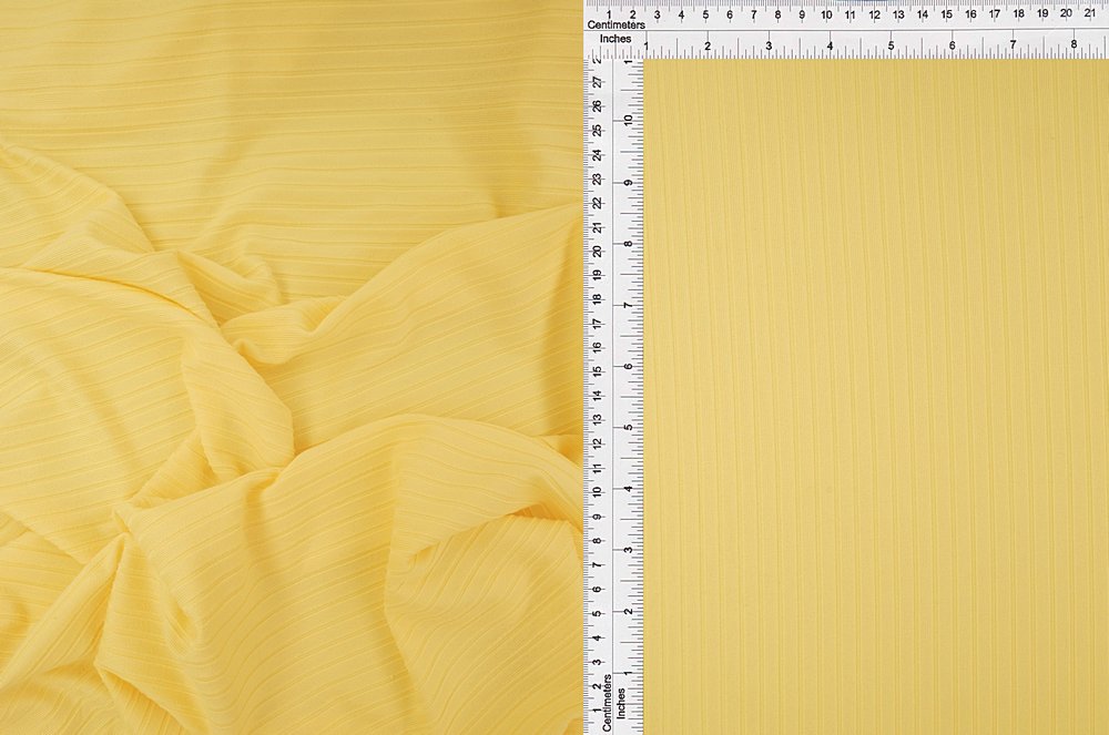 KNT4135 / YELLOW LT / 87%POLY 13%SPAN 8X3 YUMMY RIB SOLID