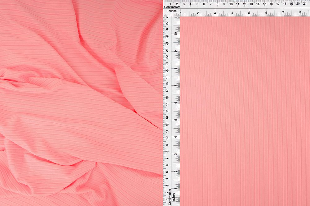 KNT4135 / PINK / 87%POLY 13%SPAN 8X3 YUMMY RIB SOLID