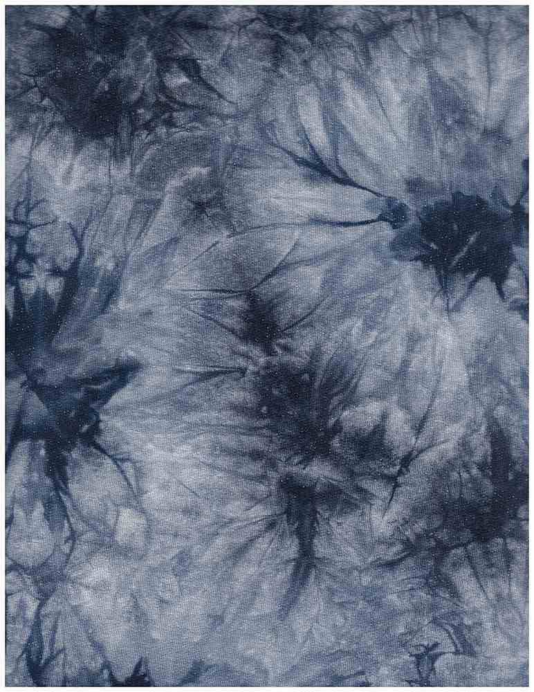 KNT4361 / NAVY / 55%RAY 40%POLY 5%SP FRENCH TERRY TIE DYE