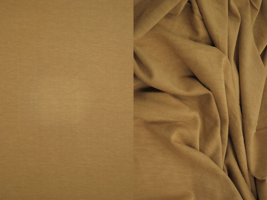 KNT3732 / TAN INDIAN / 96%RAY 4%SPAN VORTEX WASHED JERSEY SOLID