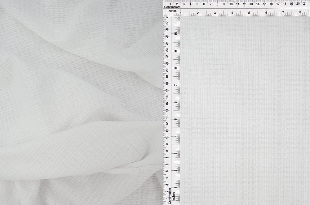 KNT3359 / OPTIC WHITE / 86%POLY 9%RAY 5%SPAN POINTELLE RIB SOLID