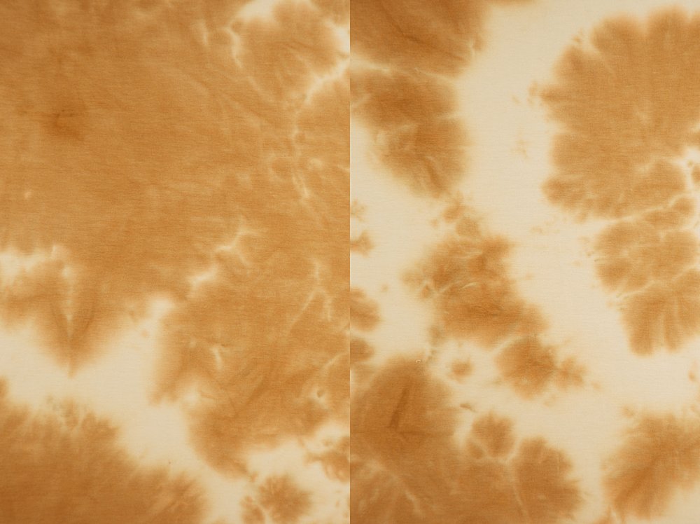 KNT4232 / CARAMEL LT / 96%RAYON 4%SPAN R/SP REAL TIE DYE