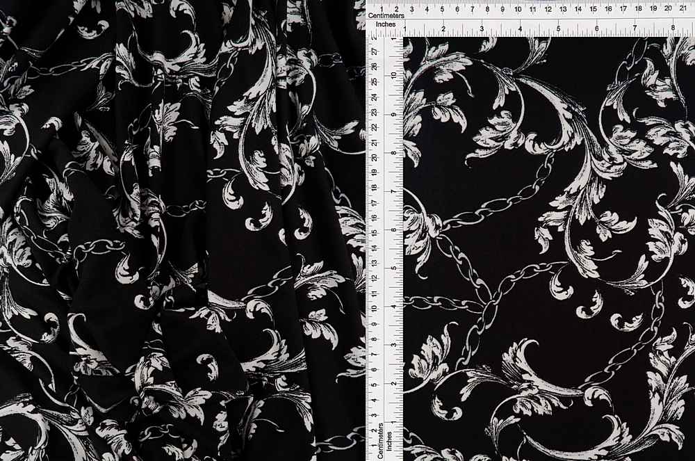 KNT2100-SE20656 / BLACK / 96%POLY 4%SPAN DTY BRUSHED STATUS PRINT